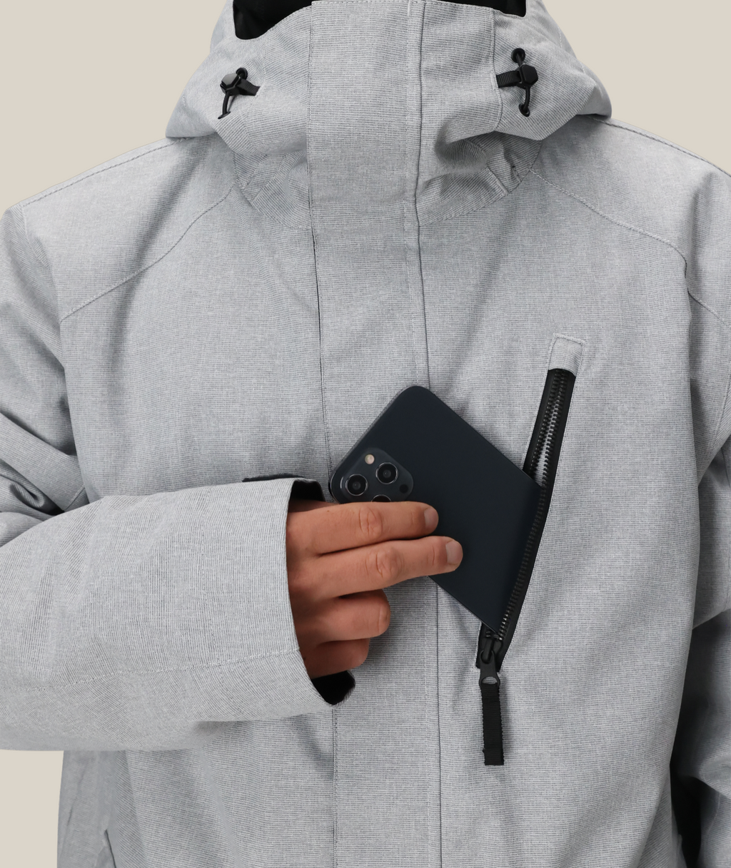 MENS NIGHTLINE™ INSULATED  JACKET - LIMESTONE DOBBY
