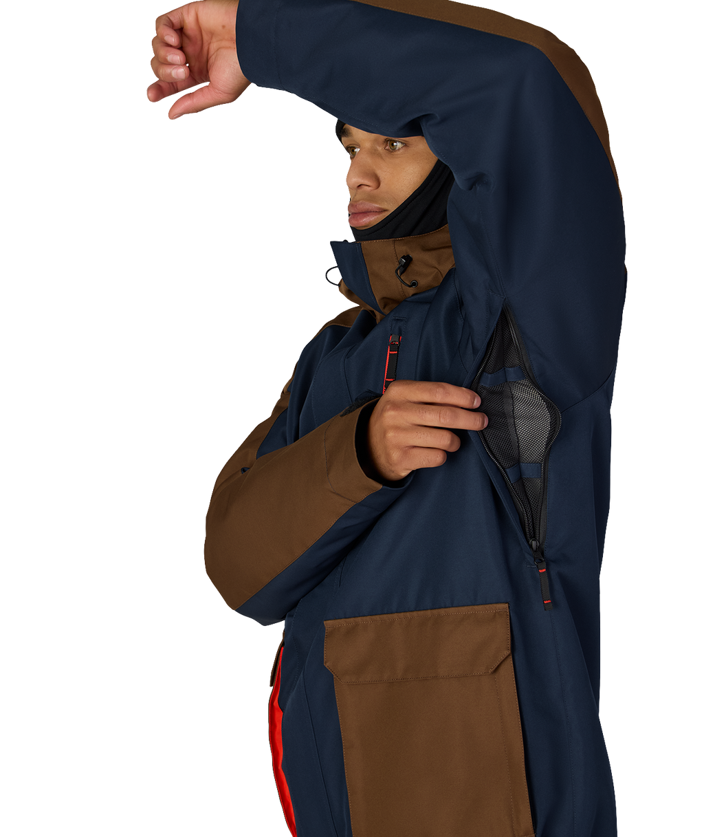 MENS NIGHTLINE™ INSULATED  JACKET - NAVY DK EARTH COLORBLOCK