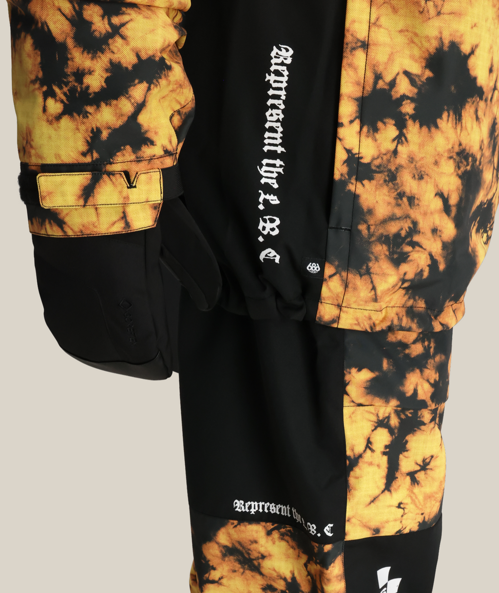 MENS 686 SUBLIME SHELL ANORAK - SUBLIME ORANGE TIE DYE