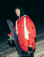 MENS 2002 X3 SHELL JACKET - TRUE RED COLORBLOCK