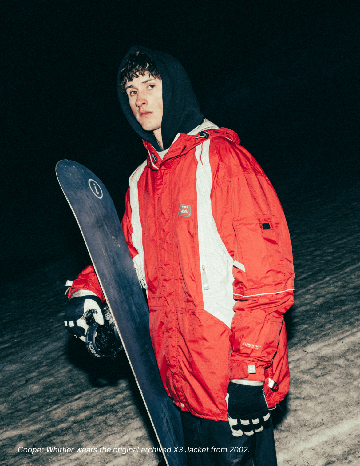 MENS 2002 X3 SHELL JACKET - TRUE RED COLORBLOCK