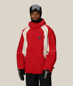 MENS 2002 X3 SHELL JACKET - TRUE RED COLORBLOCK