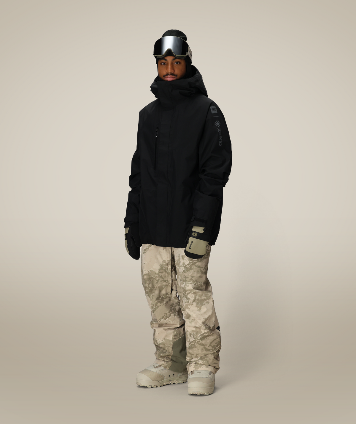 MENS GORE-TEX CORE SHELL PANT - LIMESTONE HEMISPHERE PRINT