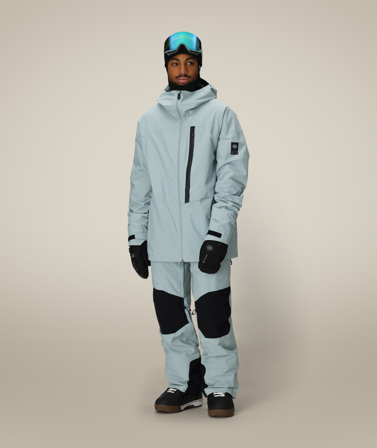 MENS GORE-TEX DISPATCH™ SHELL PANT - DUSTY MARINE COLORBLOCK