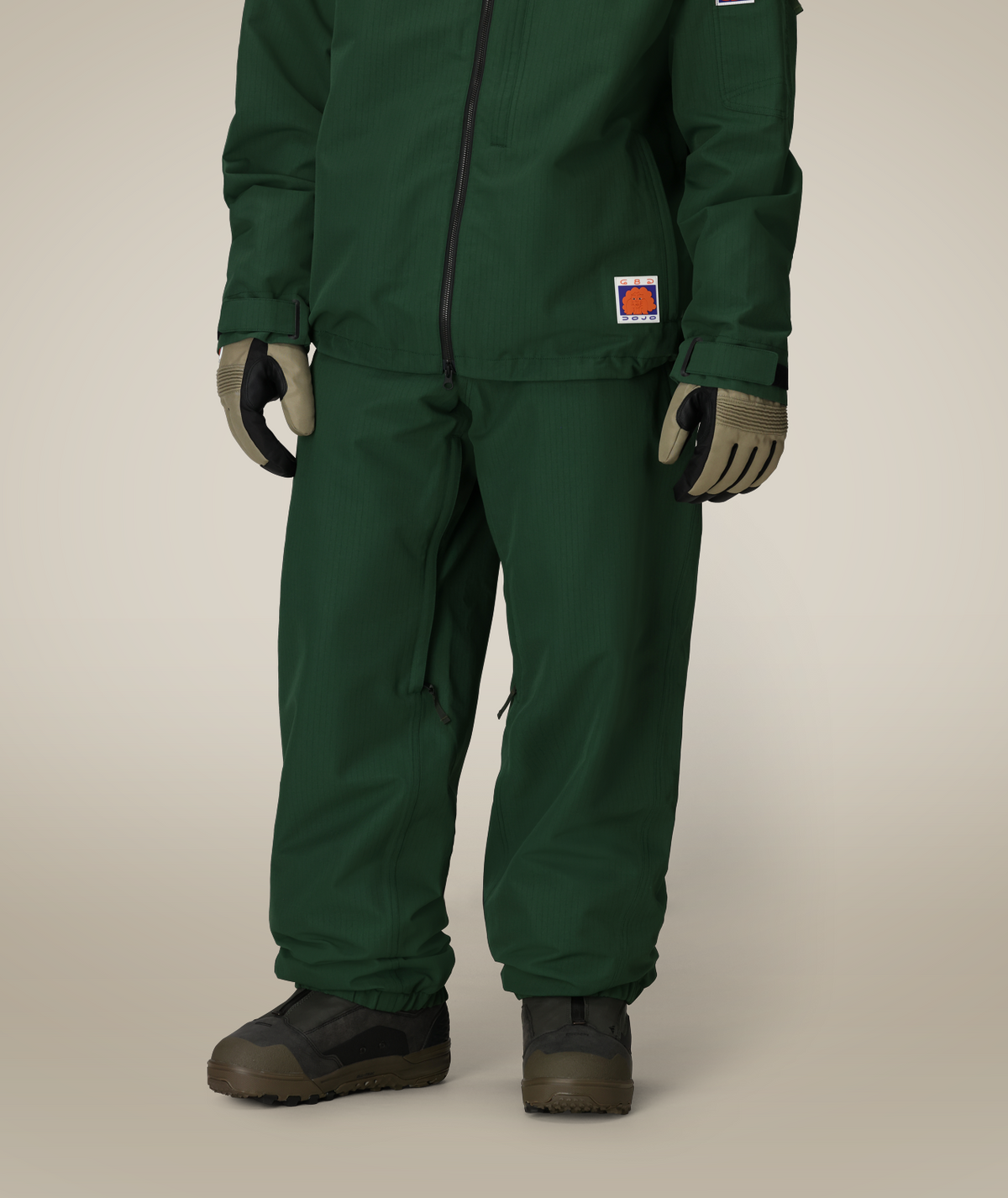 MENS DOJO SHELL PANT - MOSS GREEN RIPSTOP