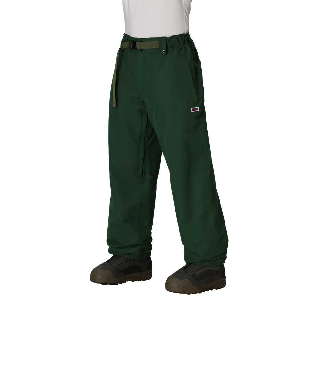 MENS DOJO SHELL PANT - MOSS GREEN RIPSTOP