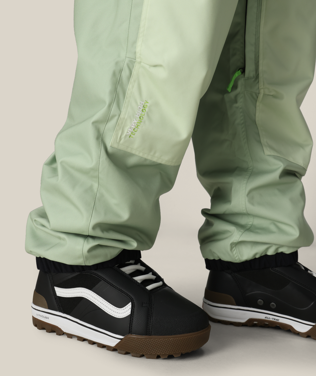MENS 686 HUF DOUBLE H SHELL PANT - HUF GREEN COLORBLOCK