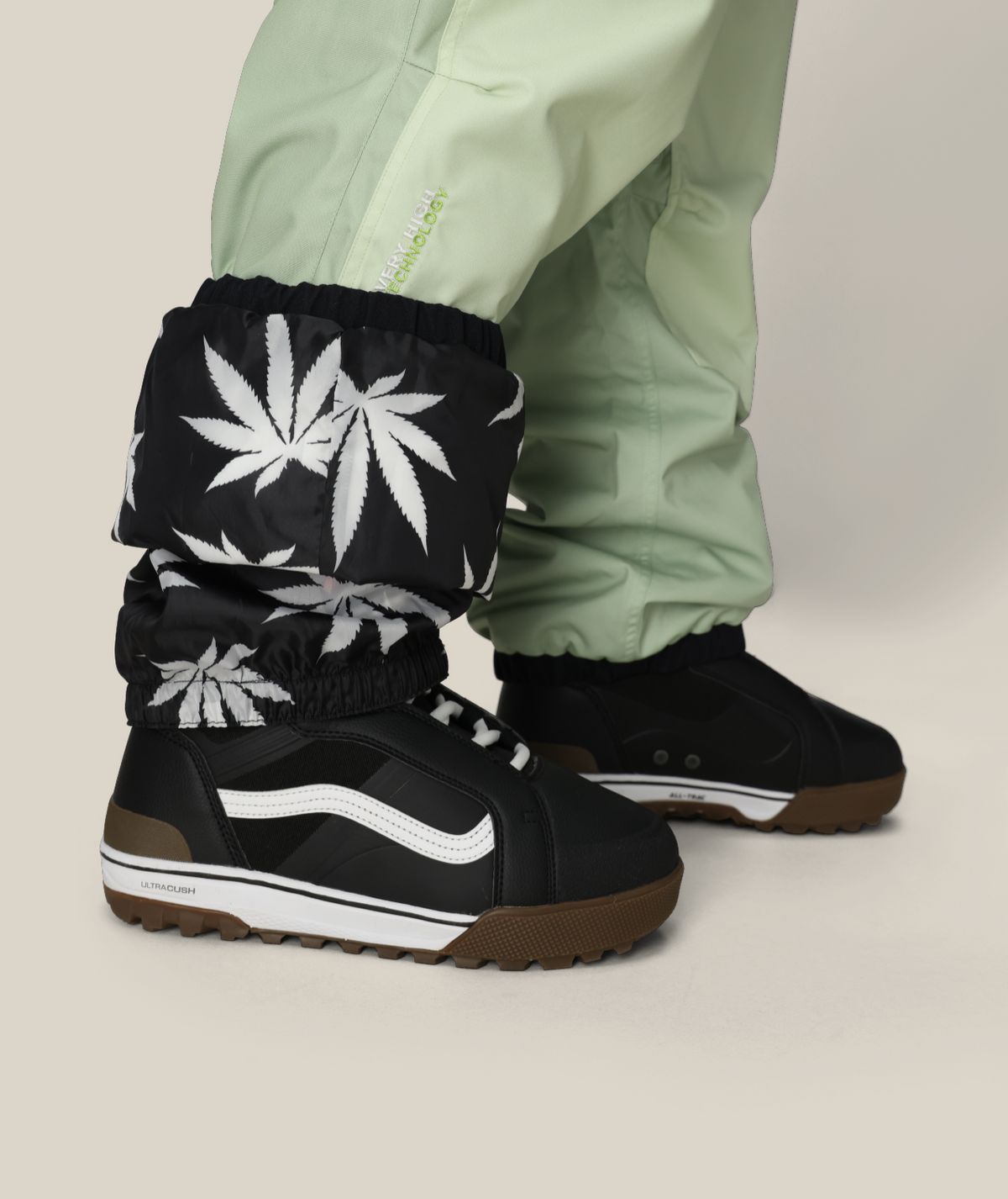 MENS 686 HUF DOUBLE H SHELL PANT - HUF GREEN COLORBLOCK