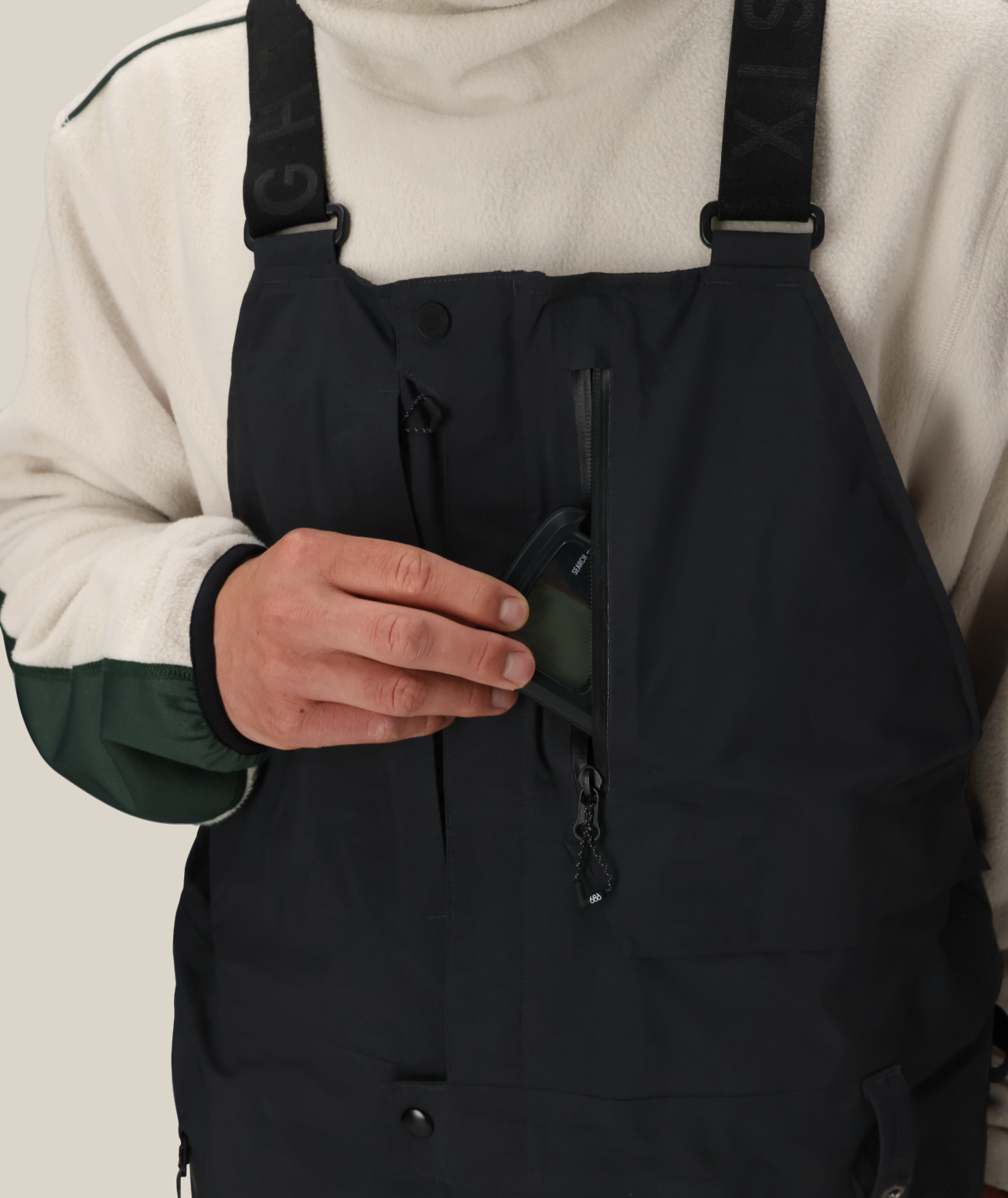 MENS GORE-TEX DISPATCH™ SHELL BIB - BLACK