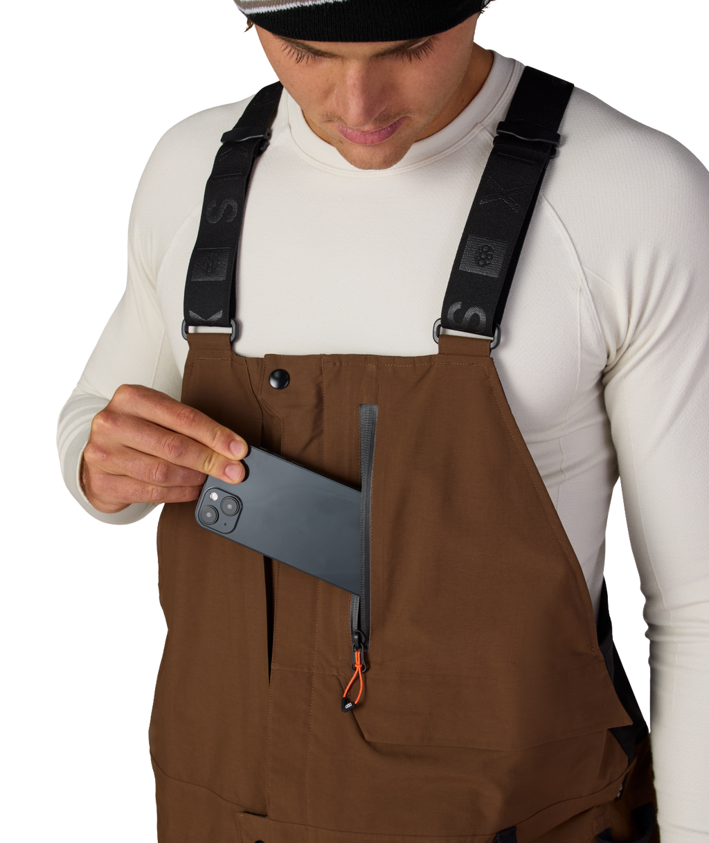 MENS GORE-TEX DISPATCH™ SHELL BIB - DARK EARTH