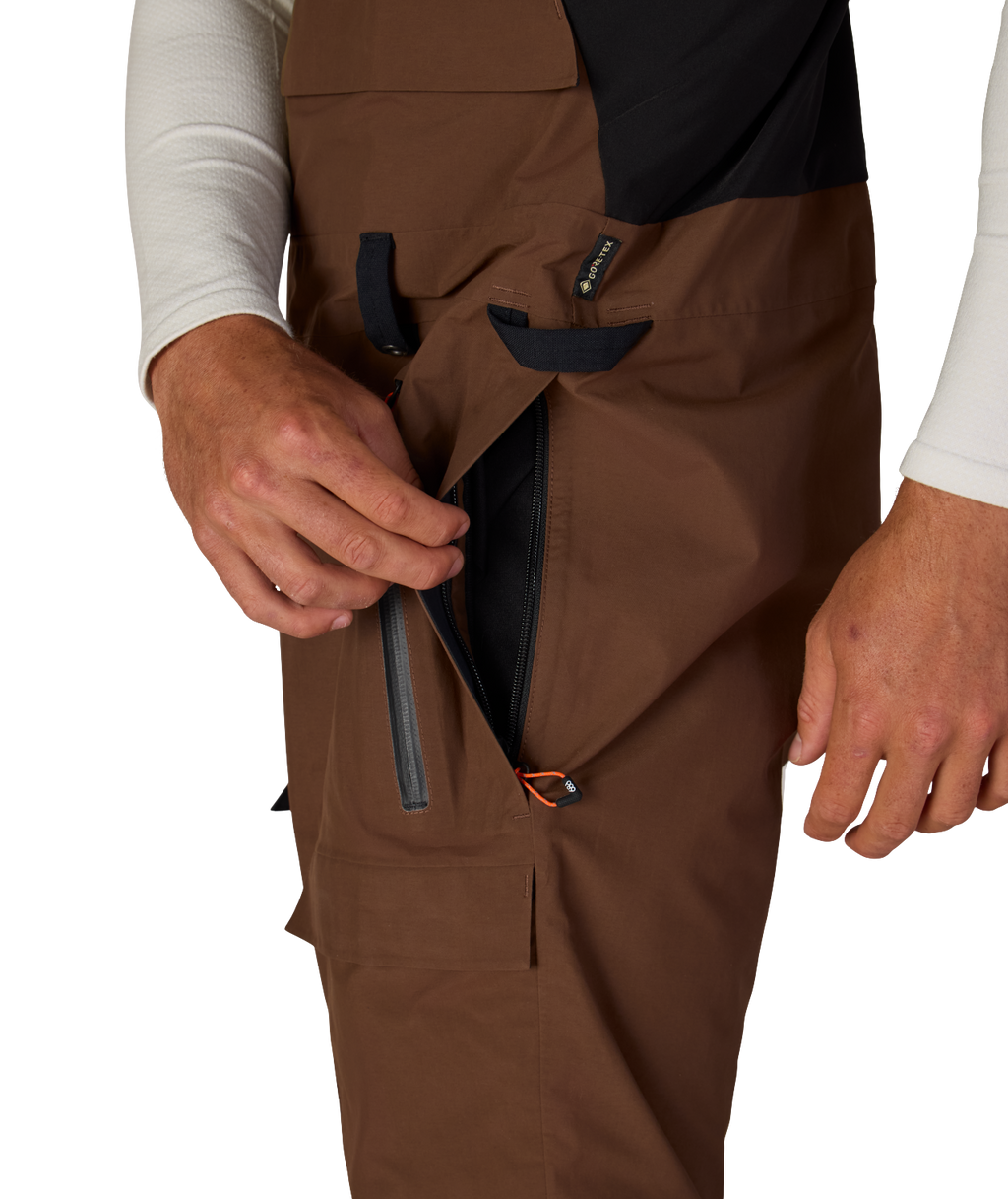 MENS GORE-TEX DISPATCH™ SHELL BIB - DARK EARTH