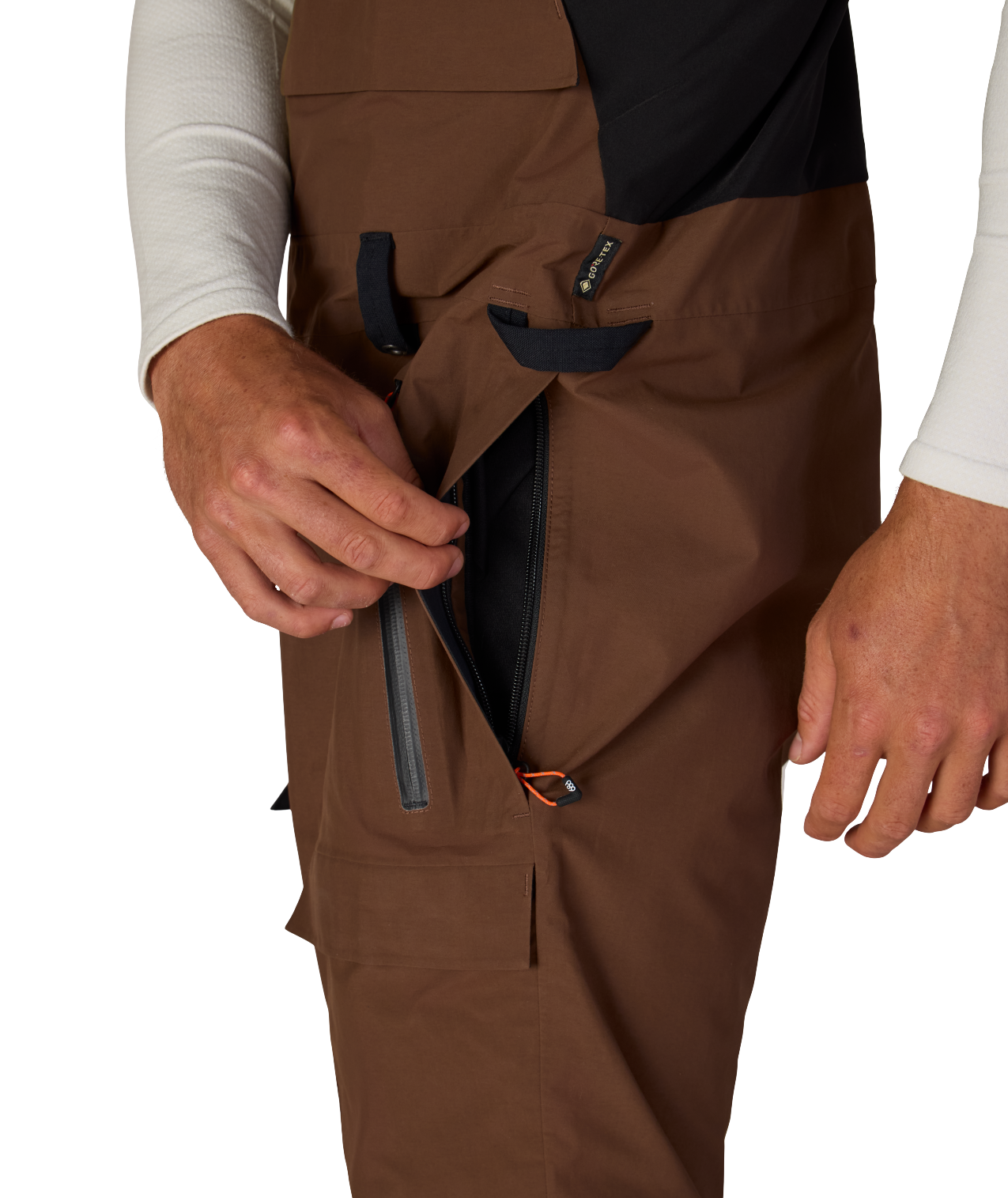 MENS GORE-TEX DISPATCH™ SHELL BIB - DARK EARTH