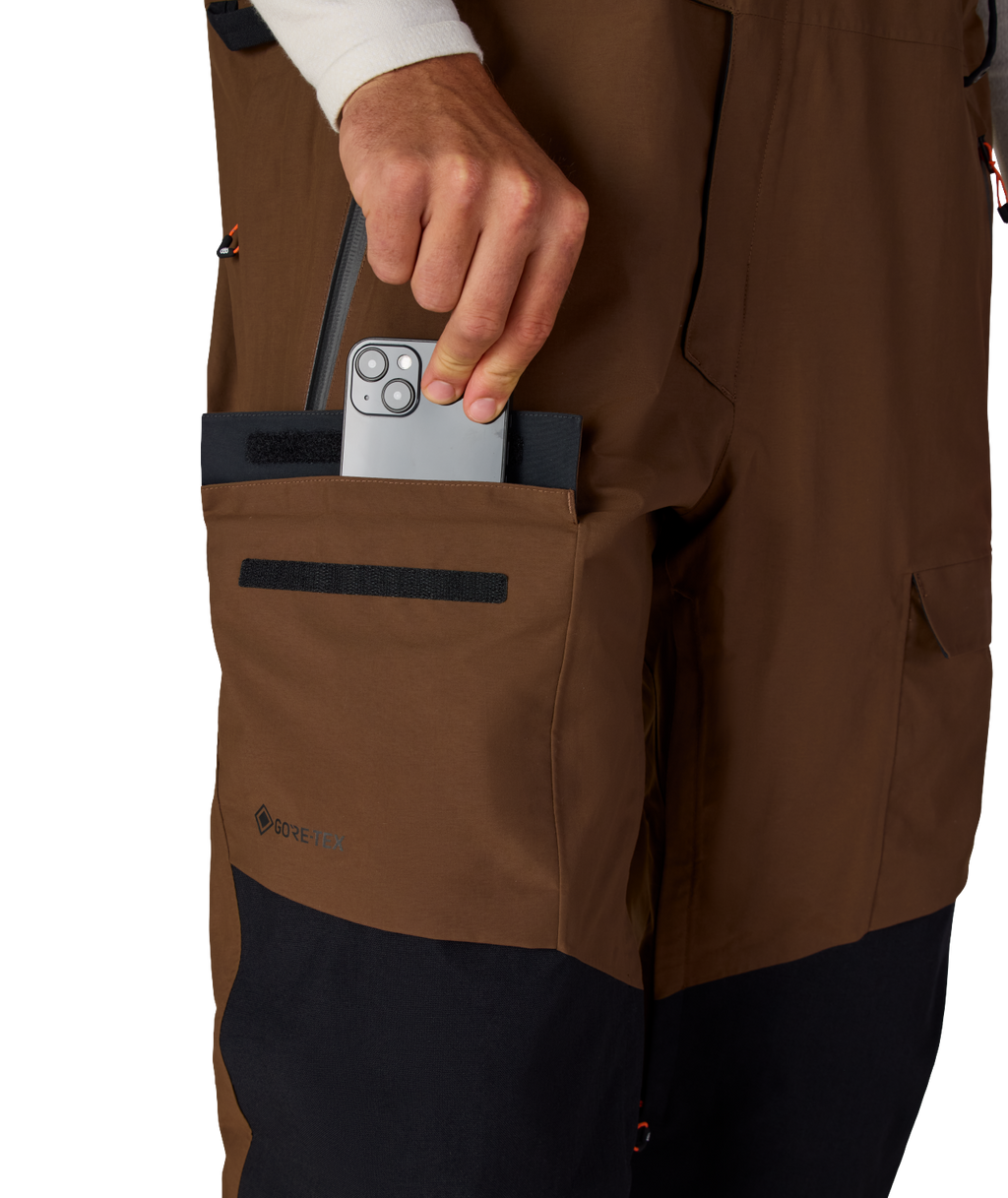 MENS GORE-TEX DISPATCH™ SHELL BIB - DARK EARTH