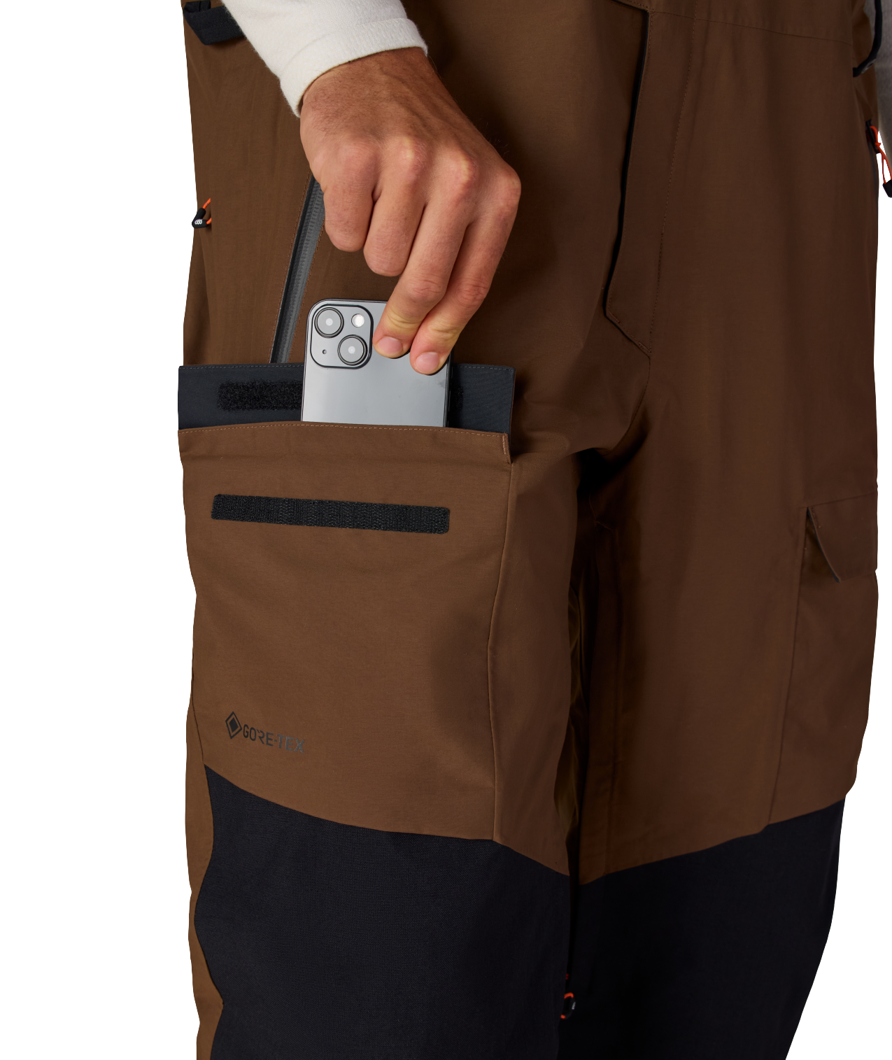 MENS GORE-TEX DISPATCH™ SHELL BIB - DARK EARTH
