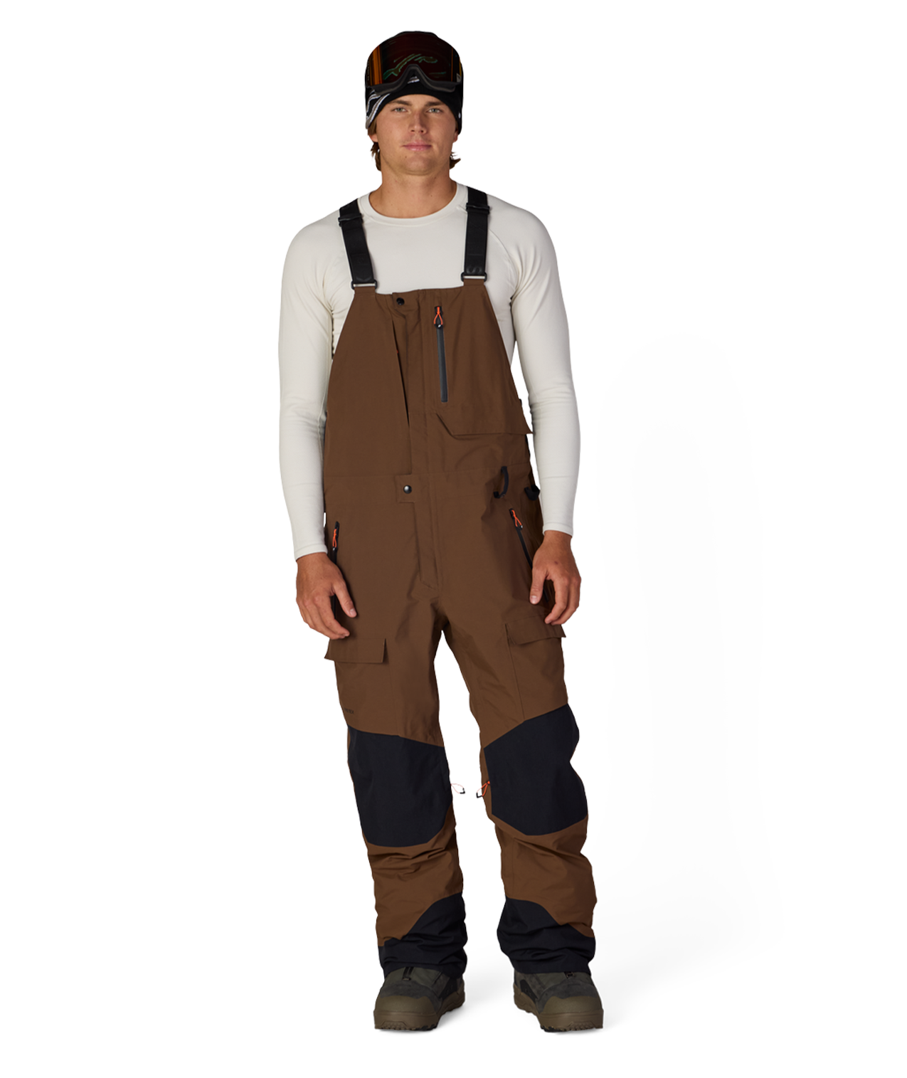 MENS GORE-TEX DISPATCH™ SHELL BIB - DARK EARTH
