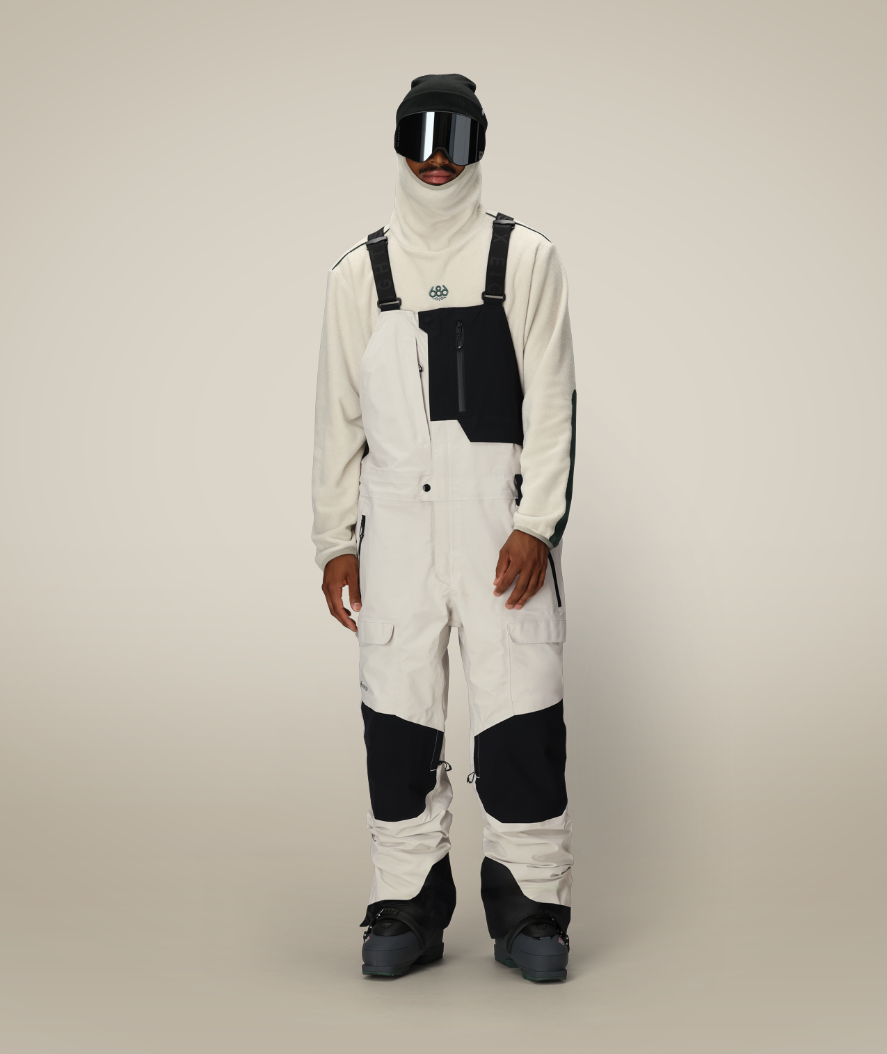 MENS GORE-TEX DISPATCH™ SHELL BIB - LIMESTONE COLORBLOCK