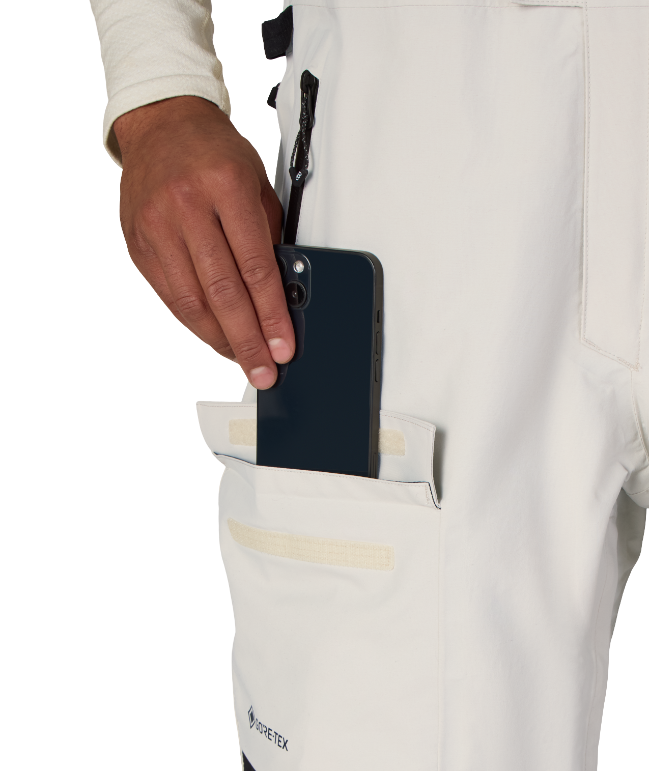 MENS GORE-TEX DISPATCH™ SHELL BIB - LIMESTONE COLORBLOCK