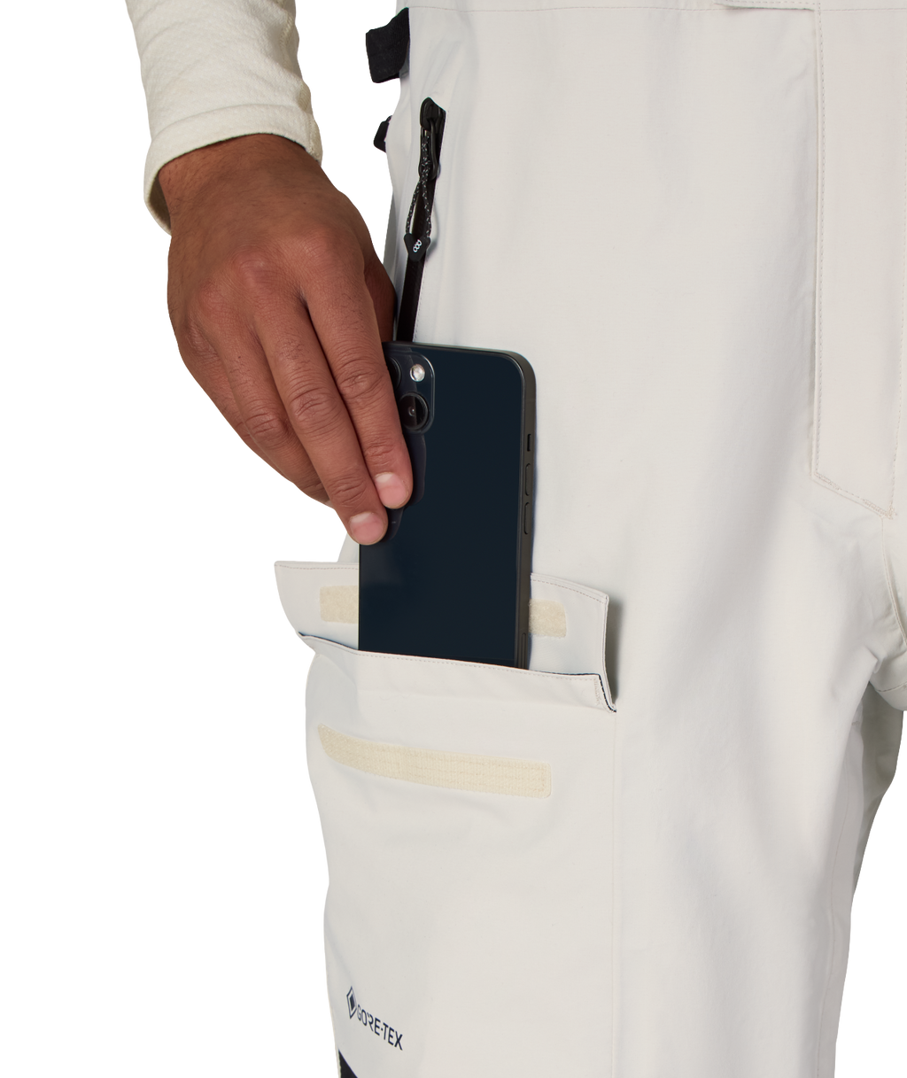 MENS GORE-TEX DISPATCH™ SHELL BIB - LIMESTONE COLORBLOCK
