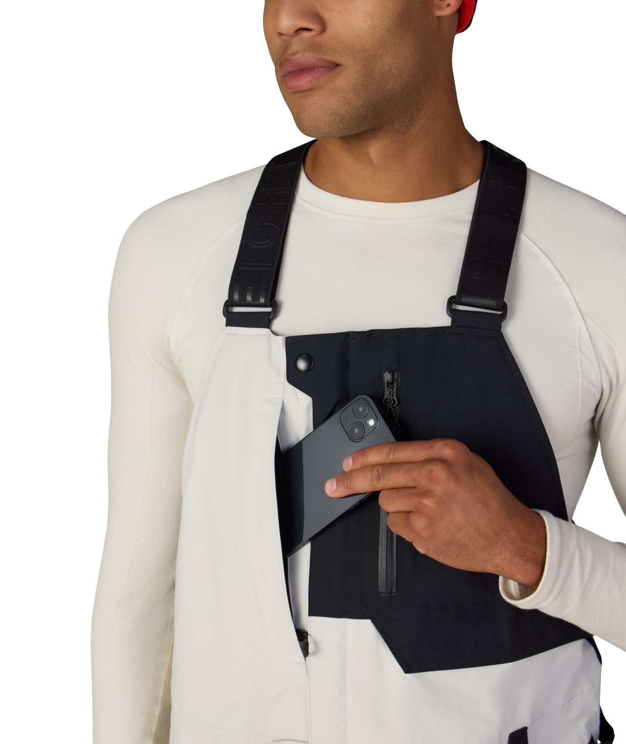MENS GORE-TEX DISPATCH™ SHELL BIB - LIMESTONE COLORBLOCK