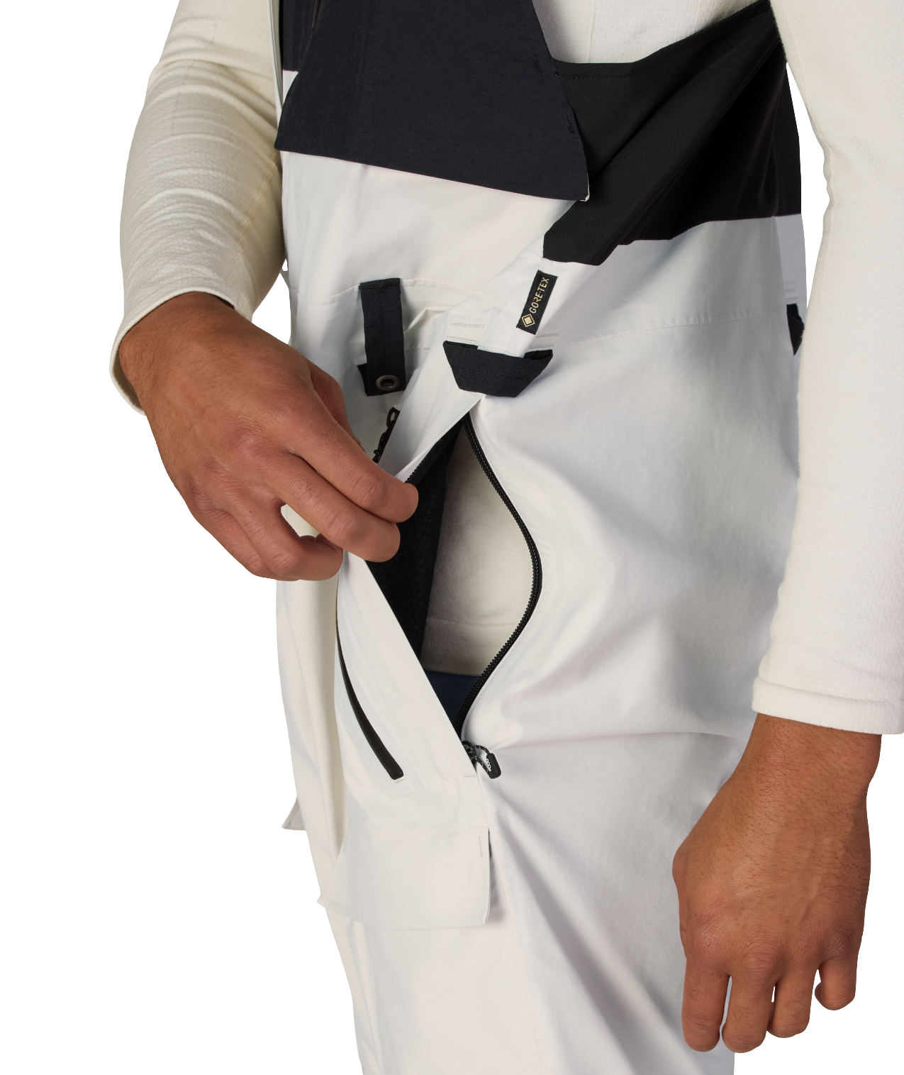 MENS GORE-TEX DISPATCH™ SHELL BIB - LIMESTONE COLORBLOCK