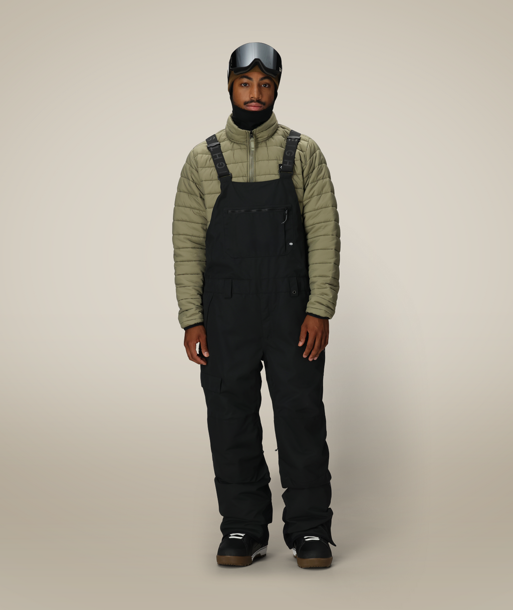MENS HOT LAP™ INSULATED BIB - BLACK