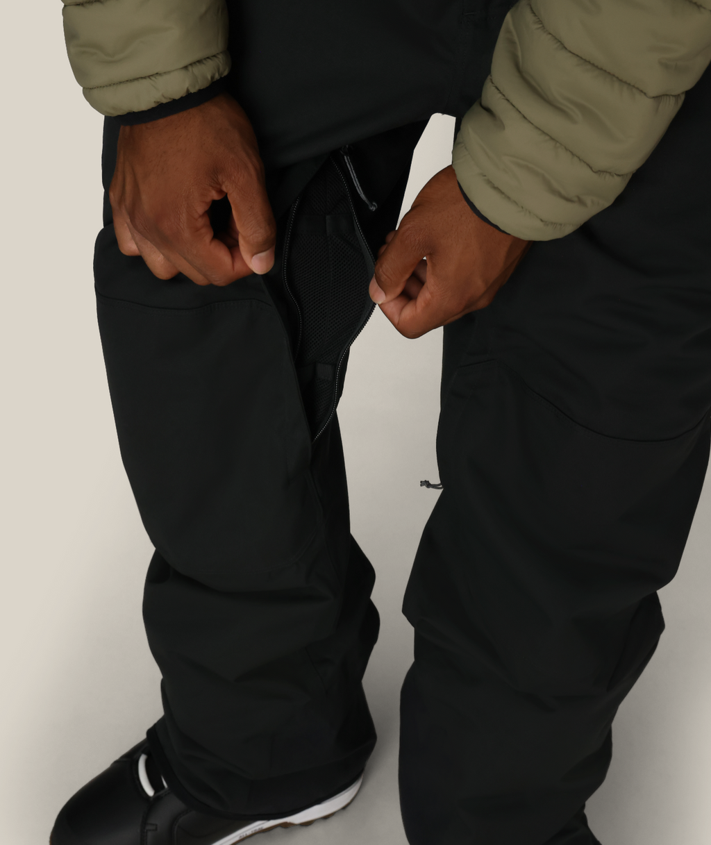 MENS HOT LAP™ INSULATED BIB - BLACK