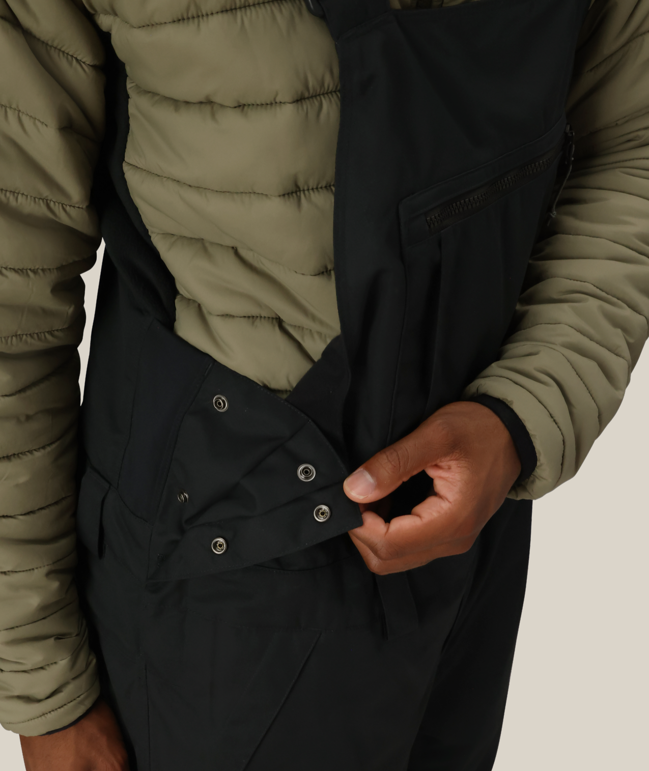 MENS HOT LAP™ INSULATED BIB - BLACK