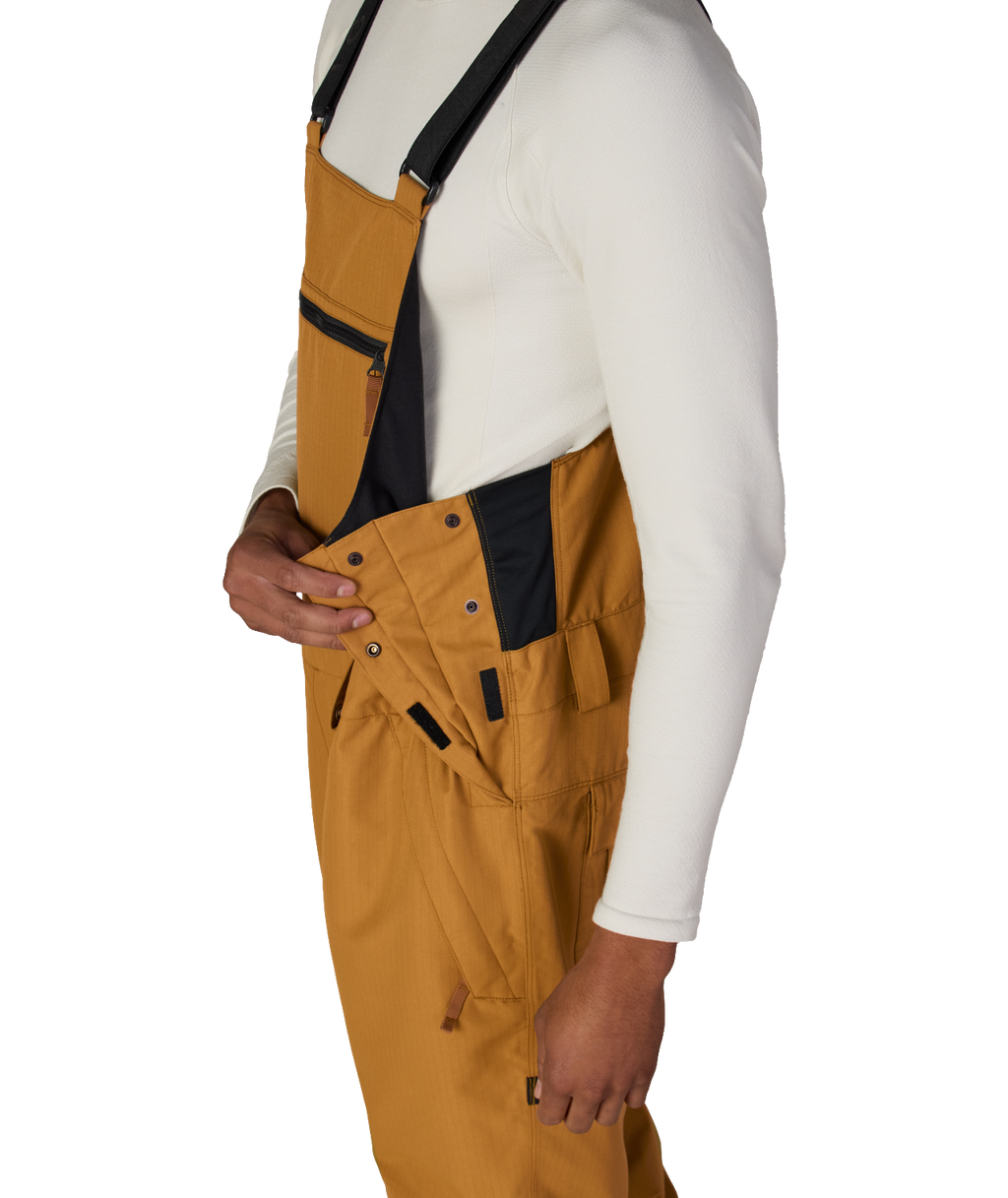 MENS HOT LAP™ INSULATED BIB - BRONZE RIPSTOP