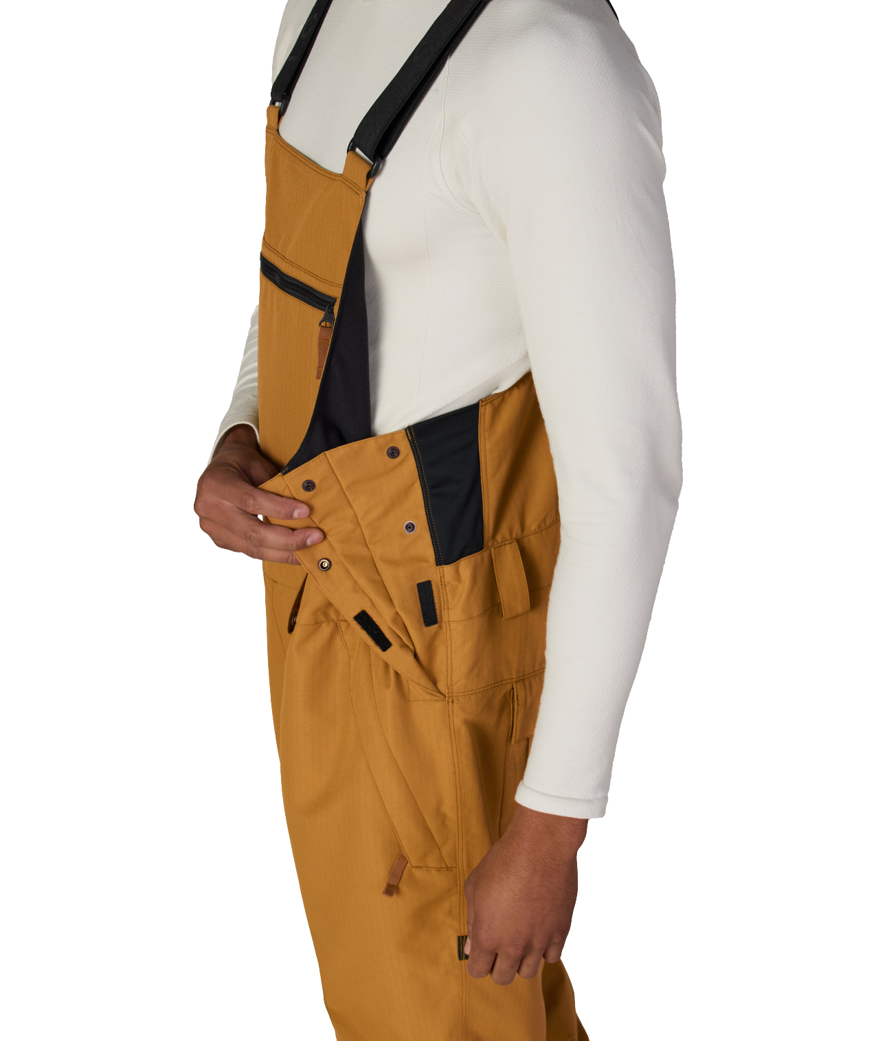 MENS HOT LAP™ INSULATED BIB - BRONZE RIPSTOP