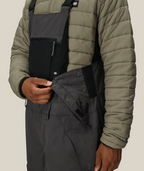 MENS HOT LAP™ INSULATED BIB - CHARCOAL COLORBLOCK