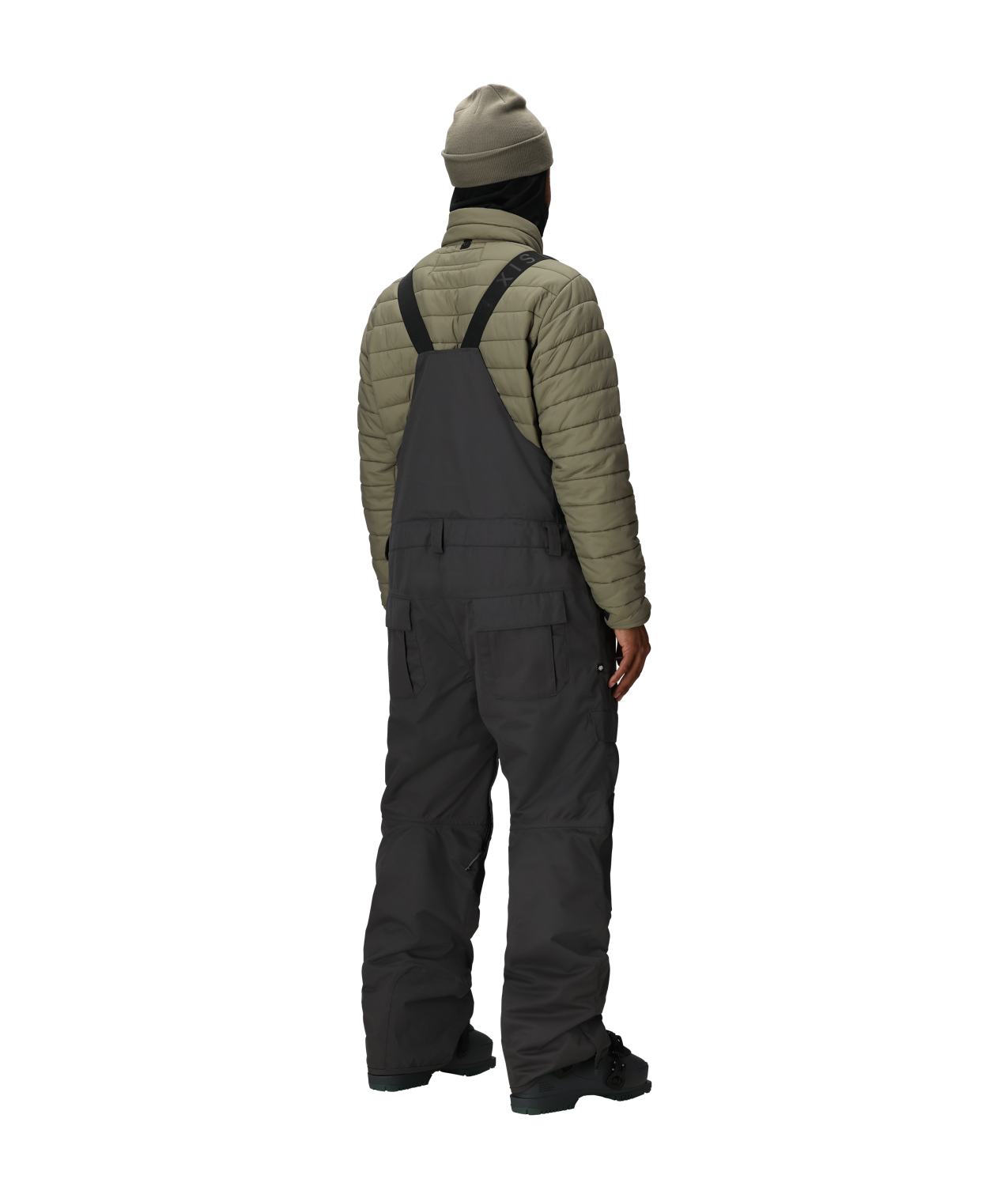 MENS HOT LAP™ INSULATED BIB - CHARCOAL COLORBLOCK