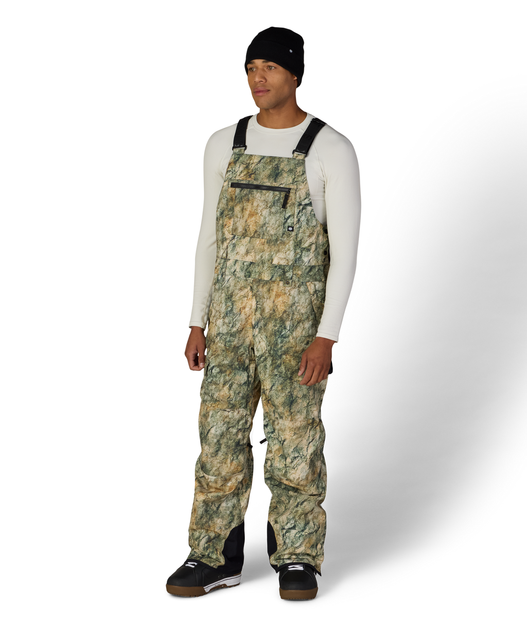 MENS HOT LAP™ INSULATED BIB - KHAKI GRUNGE