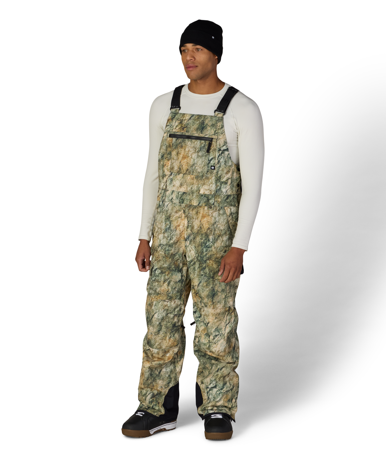 MENS HOT LAP™ INSULATED BIB - KHAKI GRUNGE