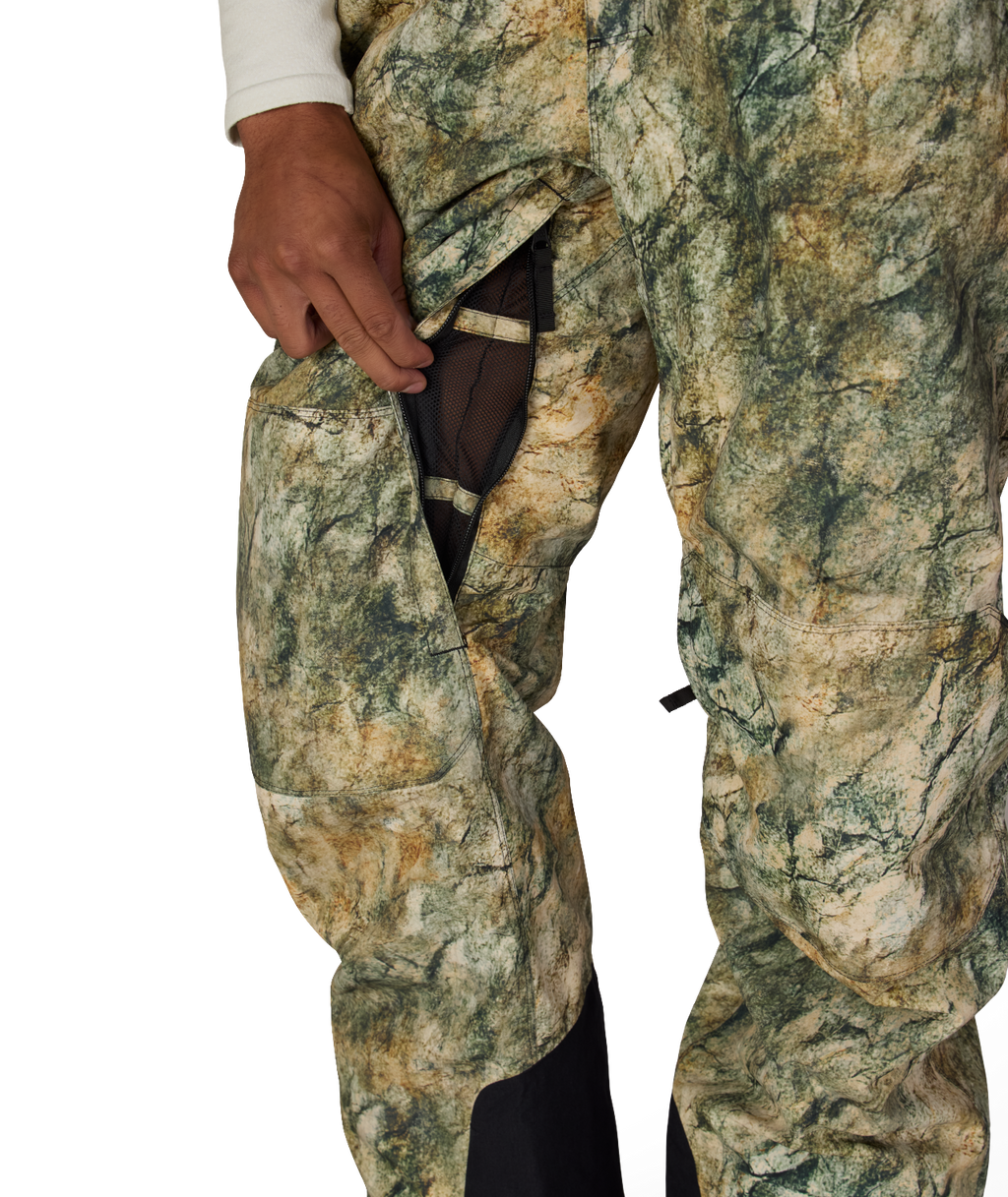 MENS HOT LAP™ INSULATED BIB - KHAKI GRUNGE