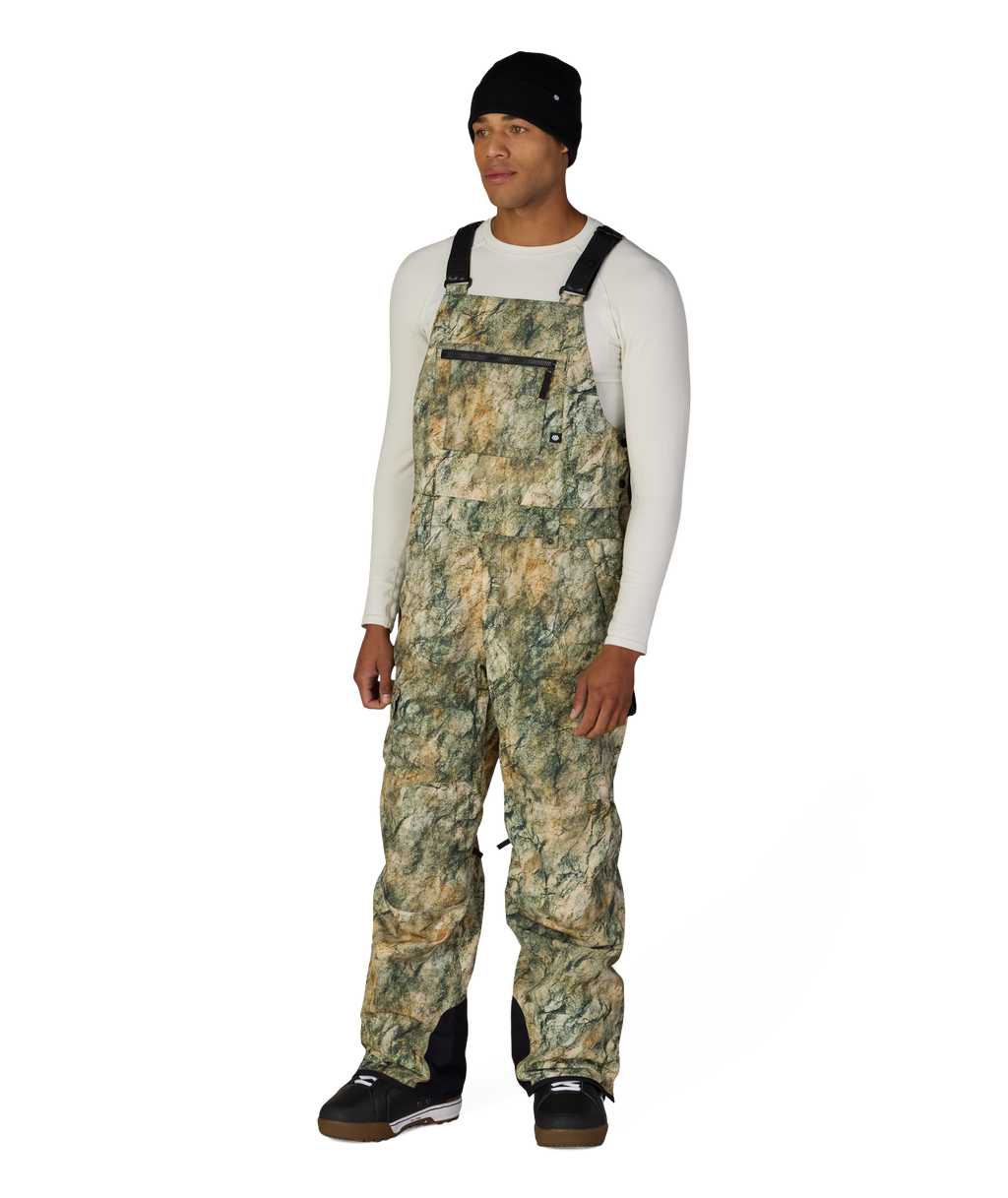 MENS HOT LAP™ INSULATED BIB - KHAKI GRUNGE