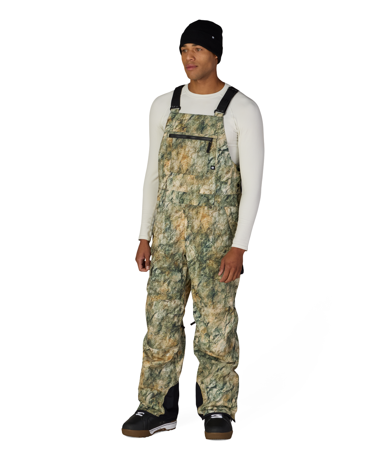 MENS HOT LAP™ INSULATED BIB - KHAKI GRUNGE