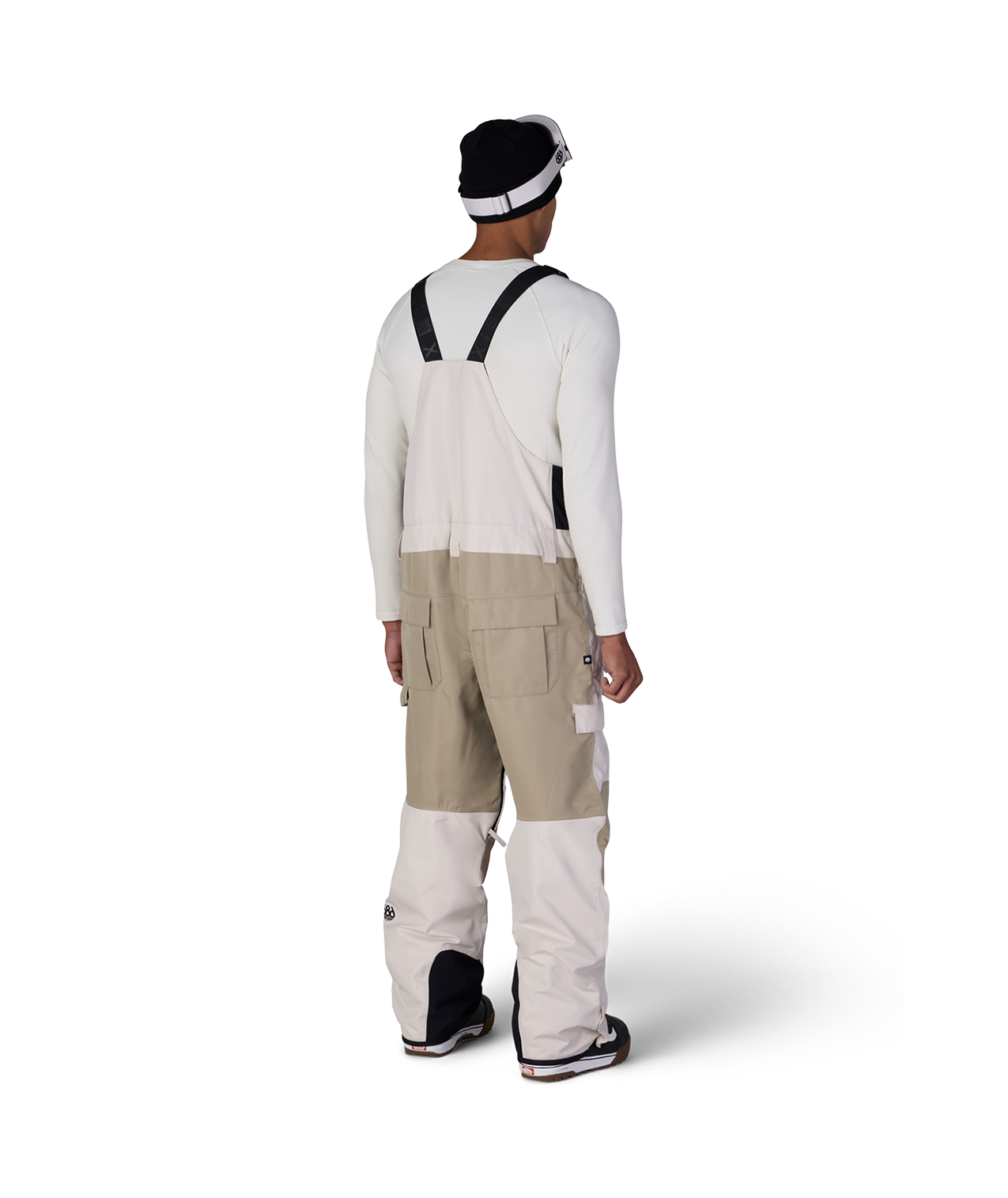 MENS HOT LAP™ INSULATED BIB - LIMESTONE KHAKI COLORBLOCK
