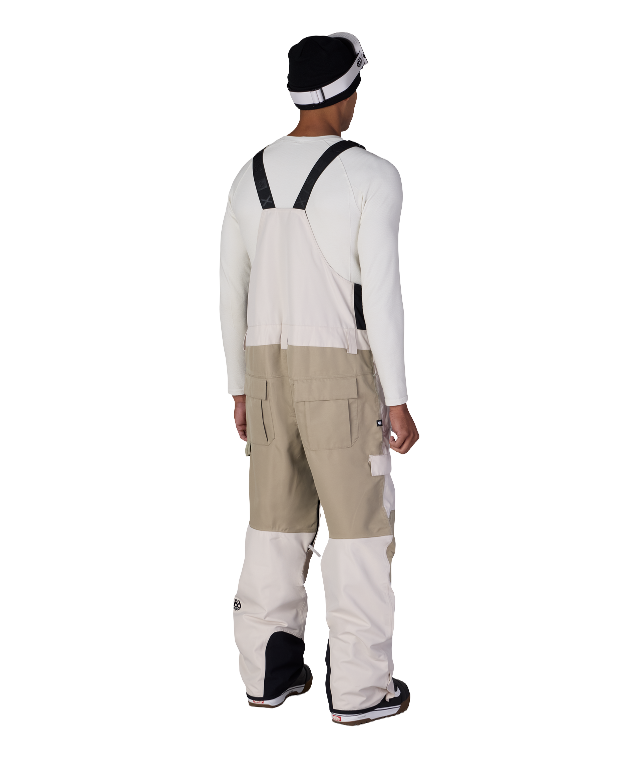 MENS HOT LAP™ INSULATED BIB - LIMESTONE KHAKI COLORBLOCK