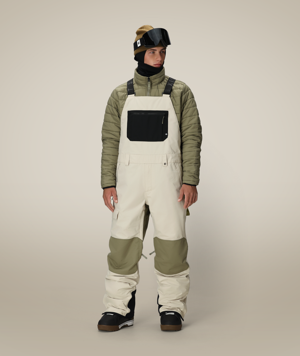 MENS HOT LAP™ INSULATED BIB - LIMESTONE COLORBLOCK