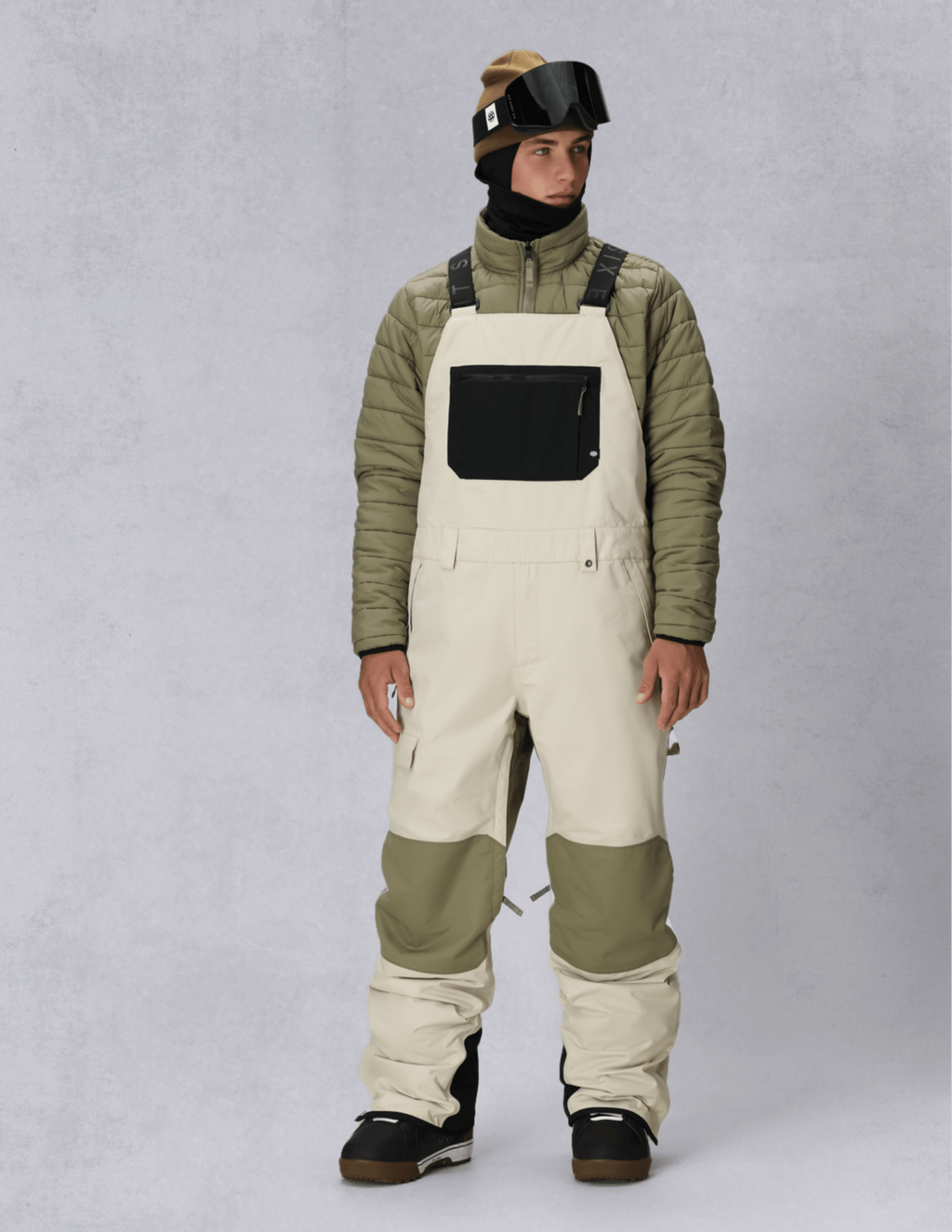 MENS HOT LAP™ INSULATED BIB - LIMESTONE COLORBLOCK