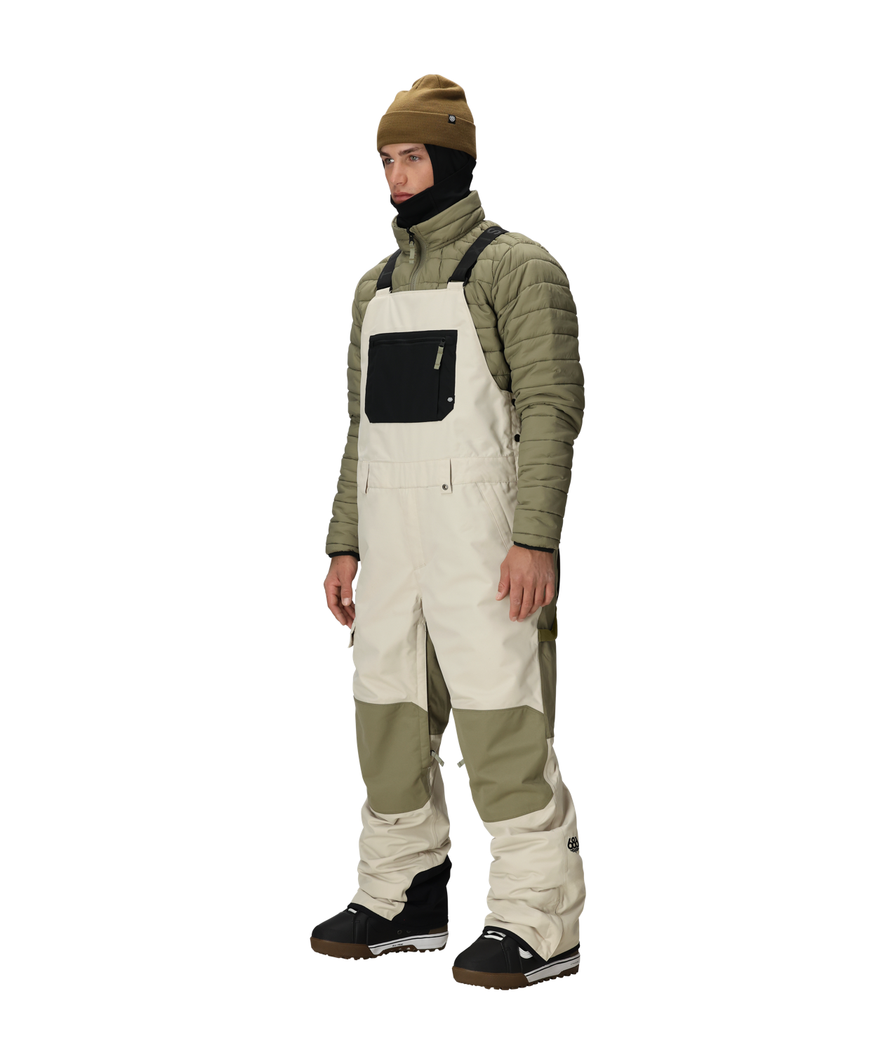 MENS HOT LAP™ INSULATED BIB - LIMESTONE COLORBLOCK