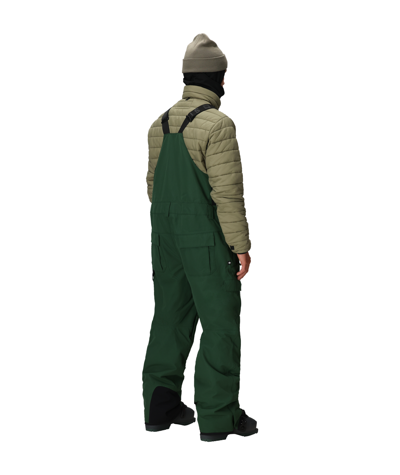 MENS HOT LAP™ INSULATED BIB - MOSS GREEN RIPSTOP