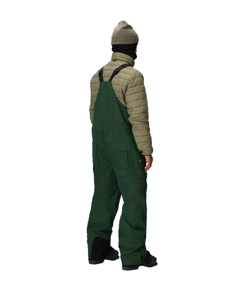 MENS HOT LAP™ INSULATED BIB - MOSS GREEN RIPSTOP