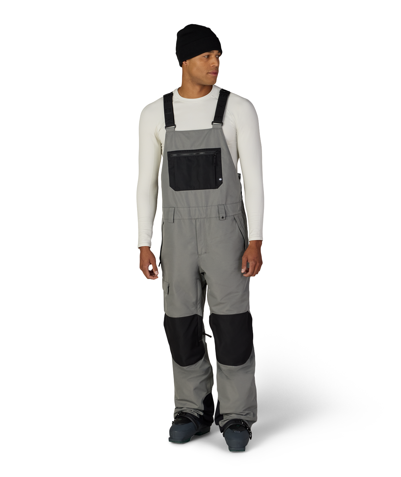 MENS HOT LAP™ INSULATED BIB - RHINO GREY COLORBLOCK