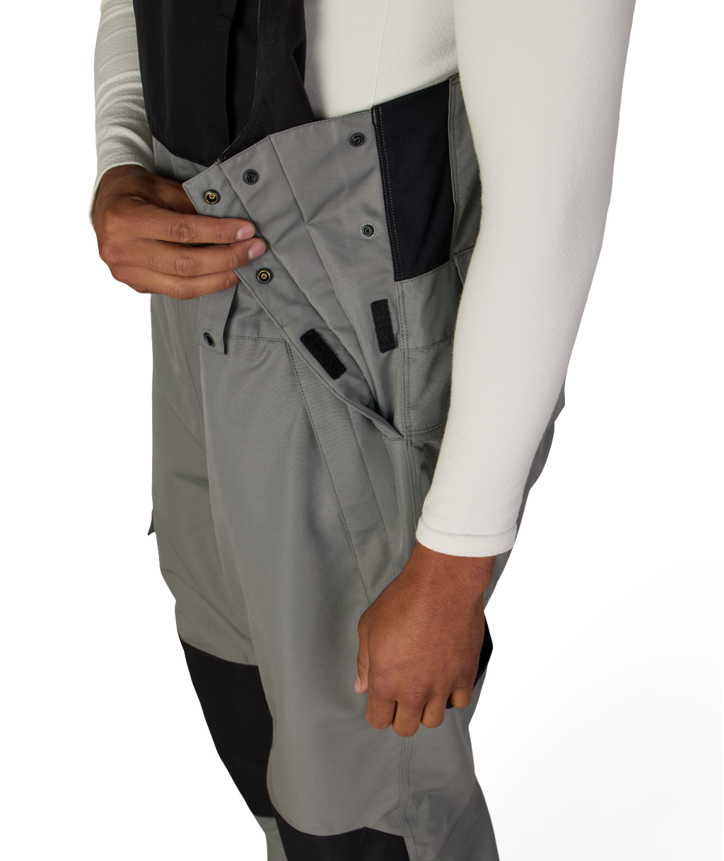MENS HOT LAP™ INSULATED BIB - RHINO GREY COLORBLOCK