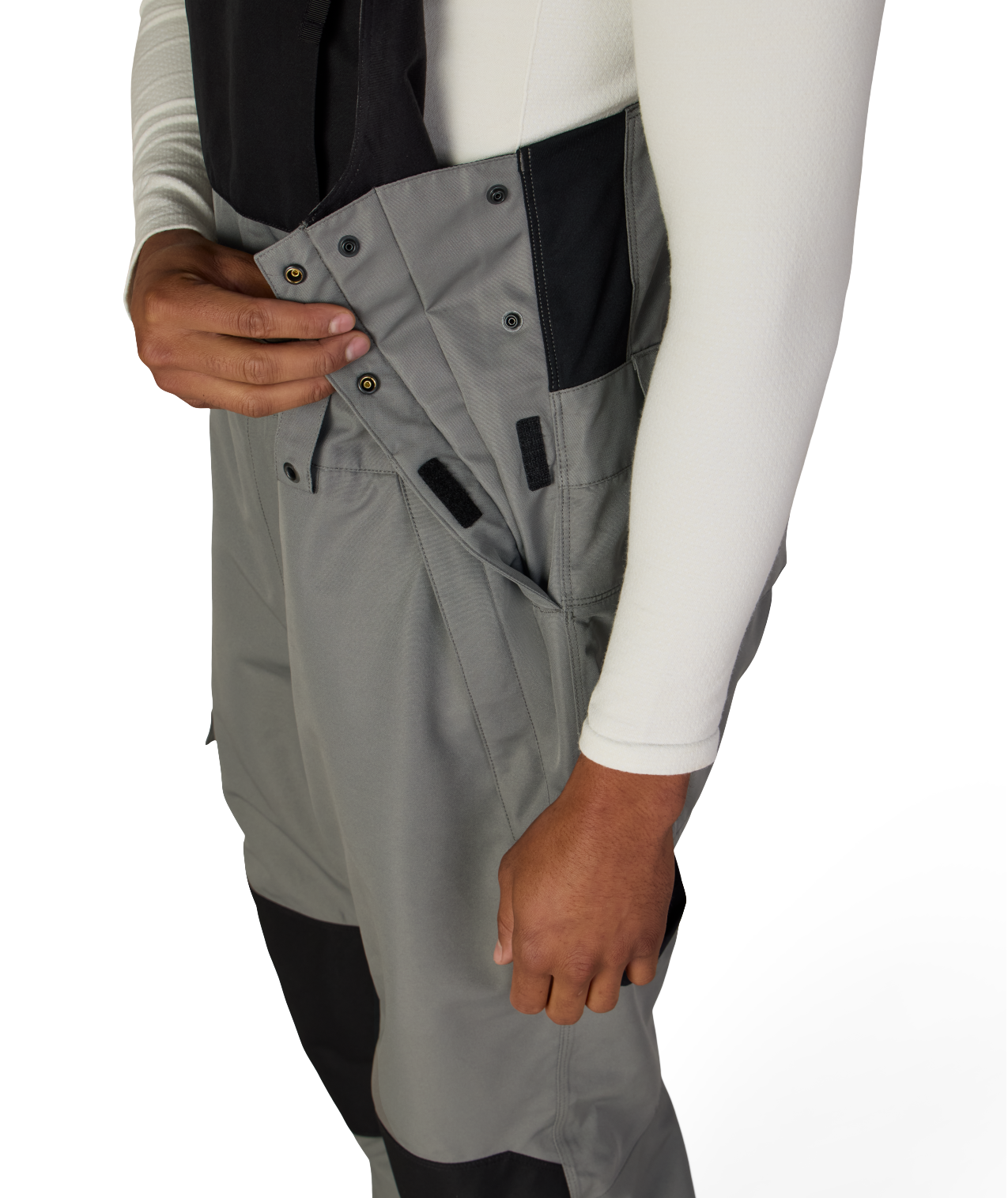 MENS HOT LAP™ INSULATED BIB - RHINO GREY COLORBLOCK