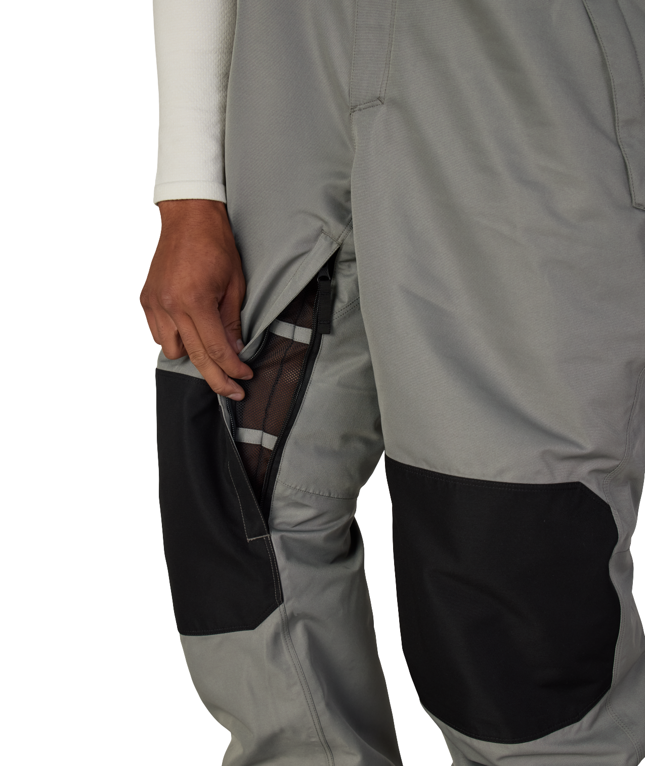 MENS HOT LAP™ INSULATED BIB - RHINO GREY COLORBLOCK