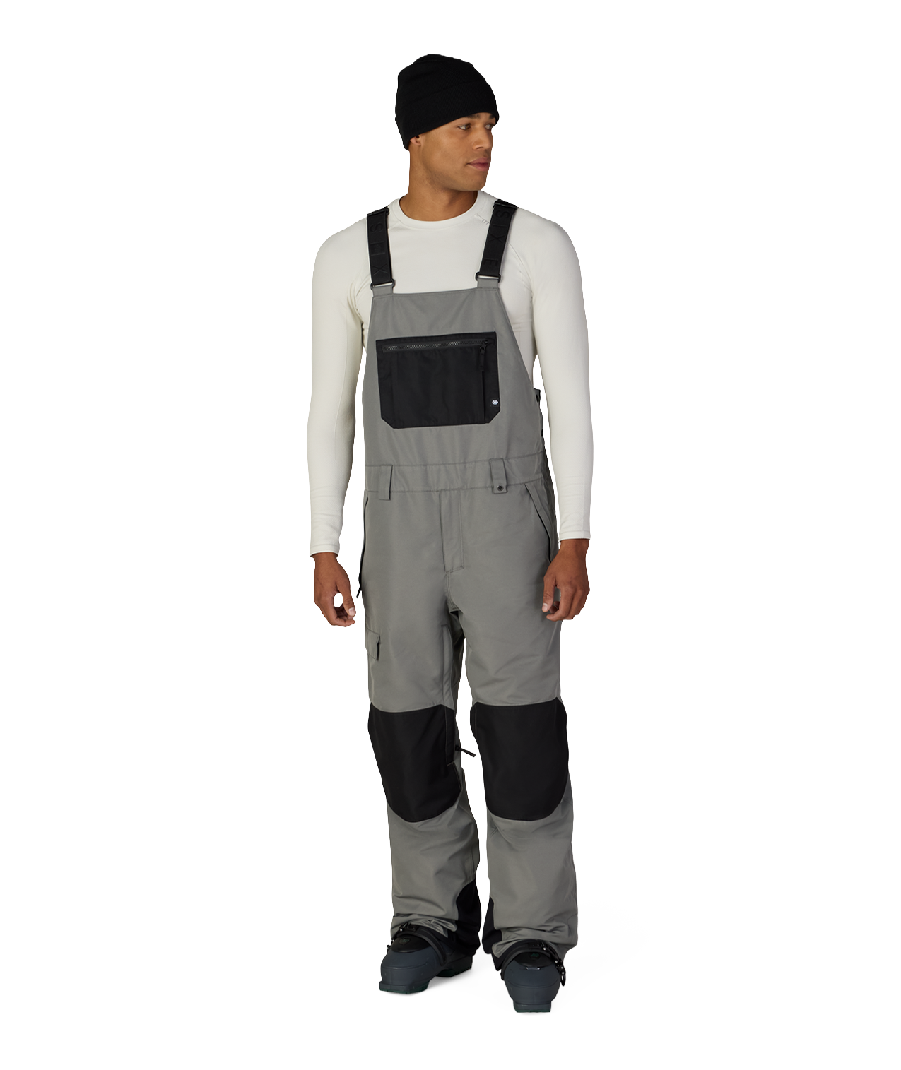 MENS HOT LAP™ INSULATED BIB - RHINO GREY COLORBLOCK