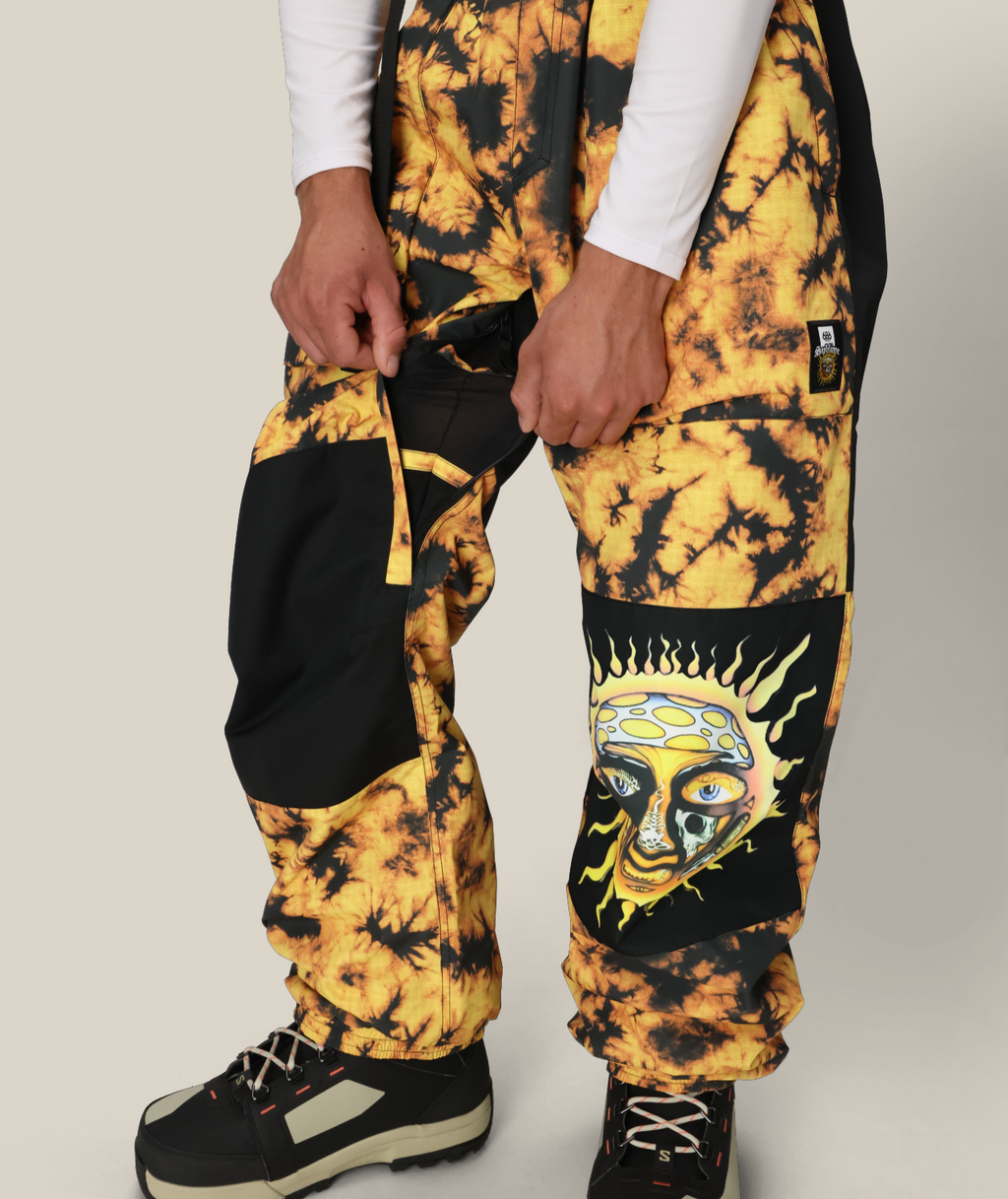 MENS 686 SUBLIME SHELL PANTS - SUBLIME ORANGE TIE DYE