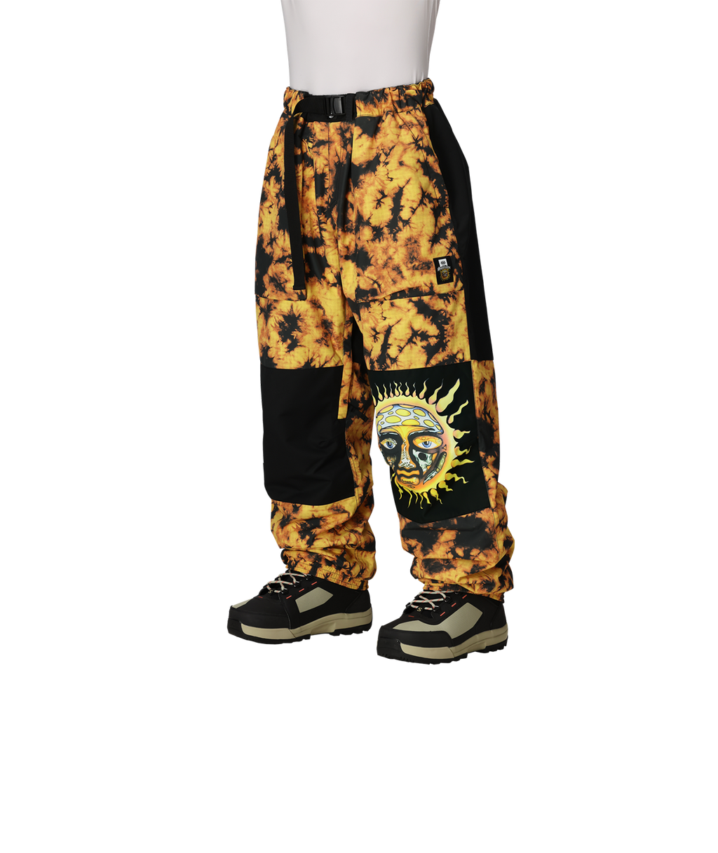MENS 686 SUBLIME SHELL PANTS - SUBLIME ORANGE TIE DYE